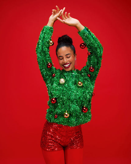 Women's Bristle Babe Ugly Christmas Cardigan Sweater