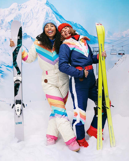 Women's Retro Rainbow Ski Suit
