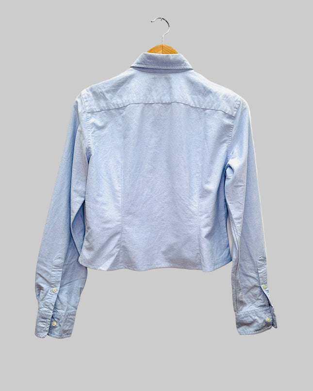 Vintage Reworked Shirt - Solid Color Crop I