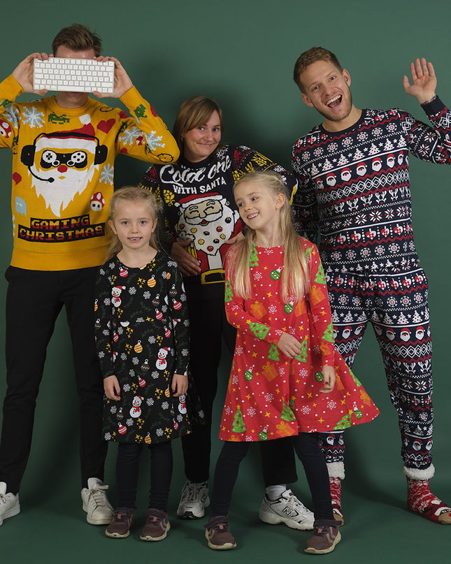 Black Snowman Christmas Dress for Kids - Bestsellers