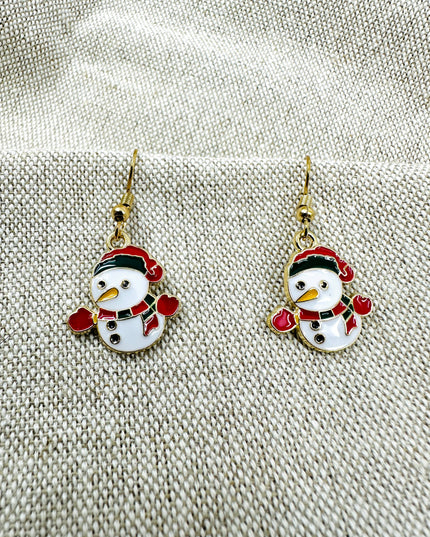 Christmas Earrings - Snowman Collection