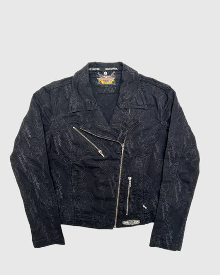 Vintage Harley Davidson bestickte Jacke | Limitierte Auflage