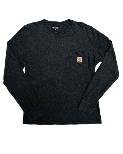 Carhartt Vintage Langarmshirt, grau, Familien-Weihnachtspyjama