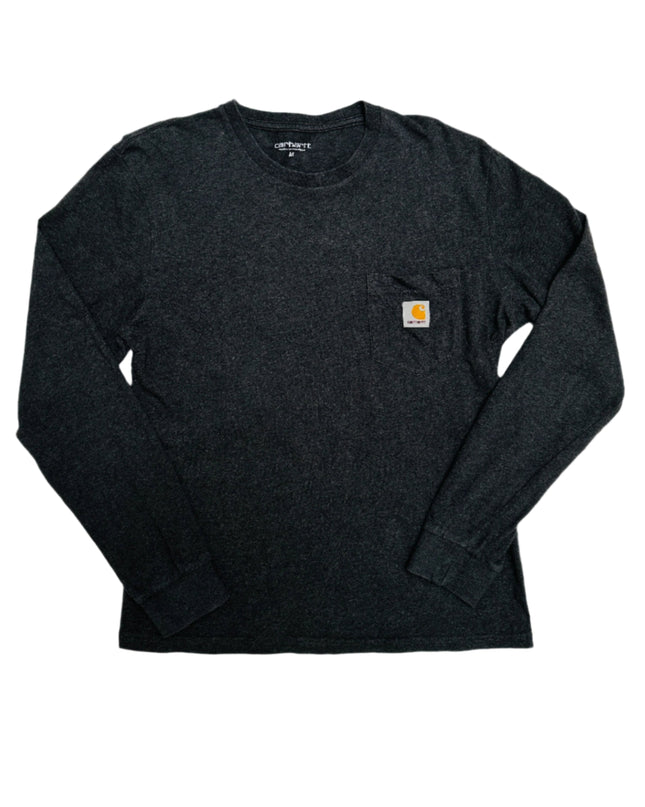 Carhartt Vintage Langarmshirt, grau, Familien-Weihnachtspyjama