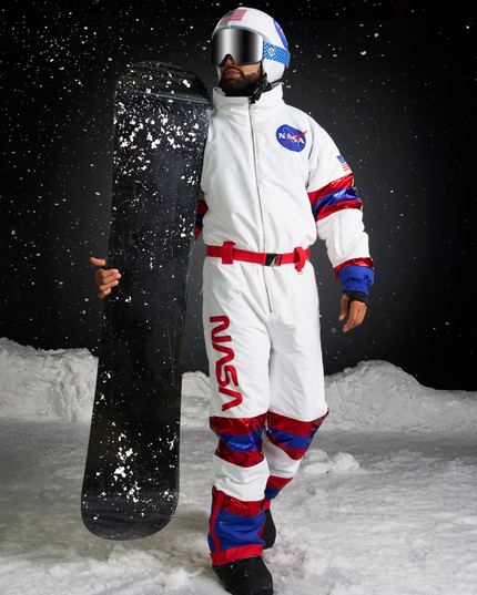 Men's Space Racer Snow Suit and Helmet Cover