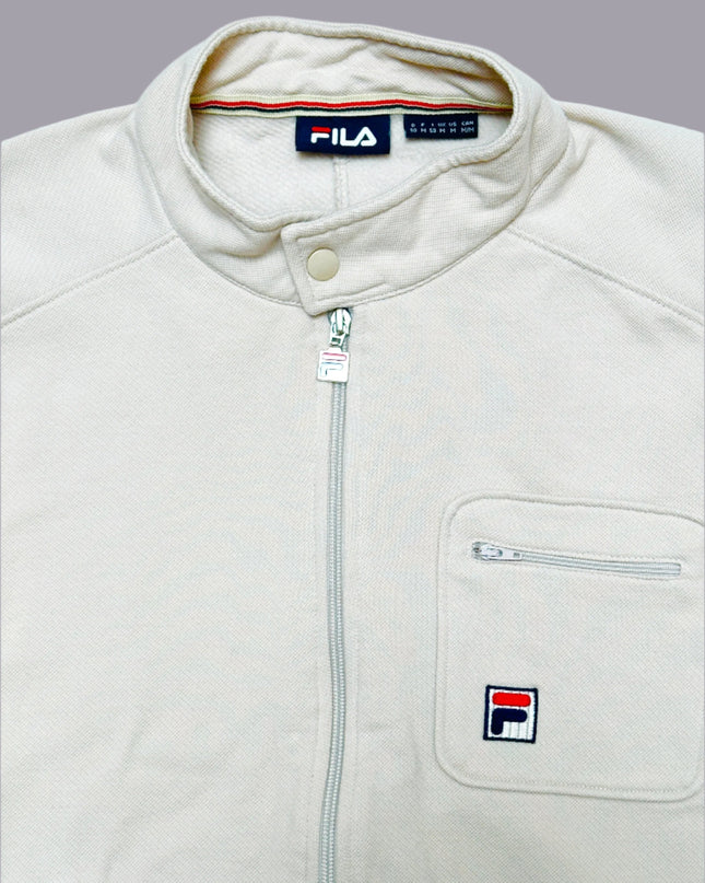 Vintage Fila Pullover in Beige | Gemütliche Weihnachtskleidung