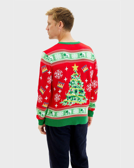 Christmas Tree Sweater for Men - Light-Up Ugly Christmas Sweater