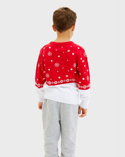 Rudolph's Red Christmas Sweater for Kids