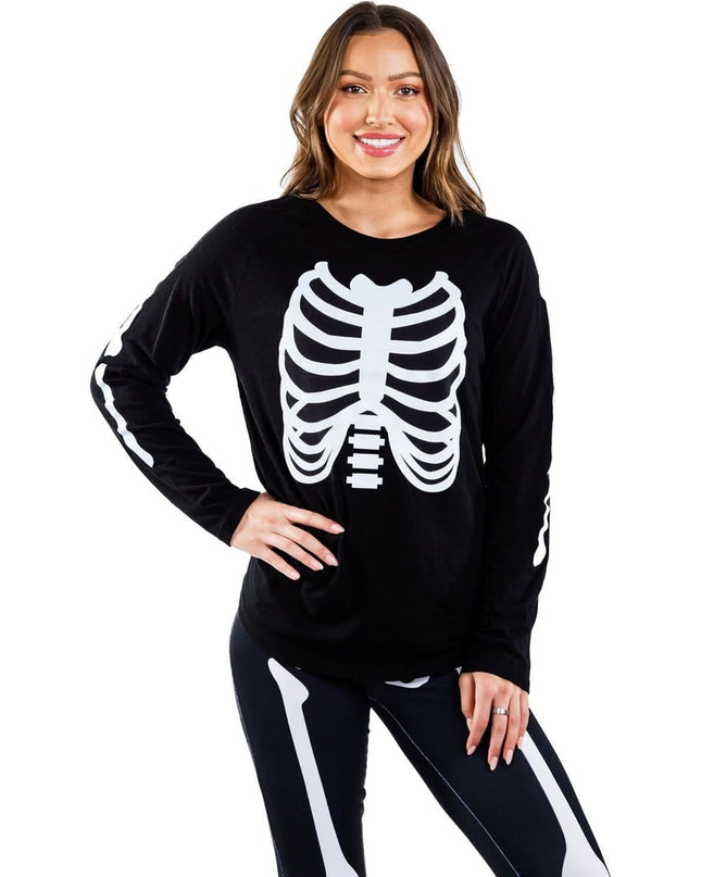 Women's Long Sleeve Skeleton Shirt