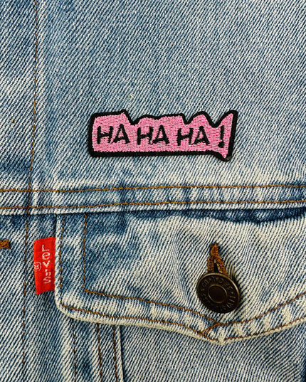 HaHaHa Iron-On Patch