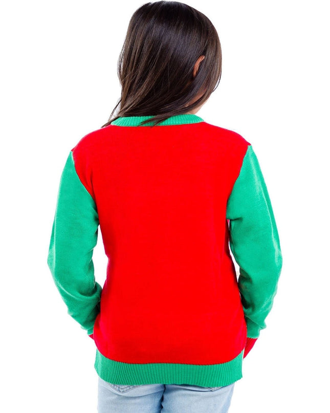 Boy's / Girl's Cat in Wreath Ugly Christmas Sweater