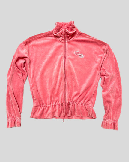 Vintage Adidas Velvet Hoodie | Festive Christmas Sweater