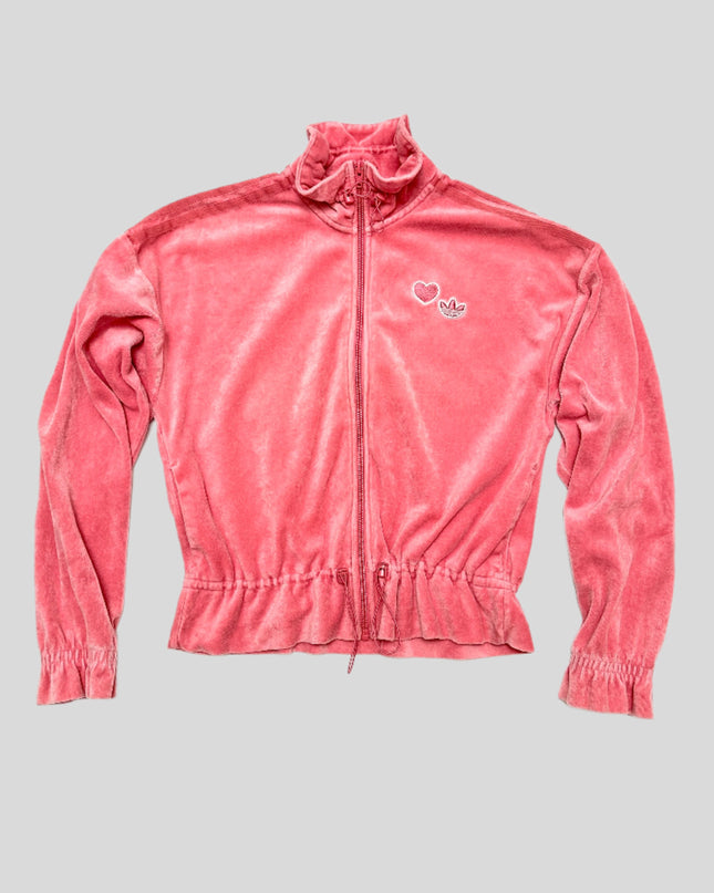 Vintage Adidas Velvet Hoodie | Festive Christmas Sweater