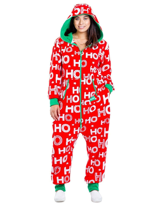 Women's Ho Ho Ho Plus Size Jumpsuit