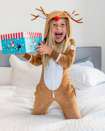 Girl's Rudolph Jumpsuit