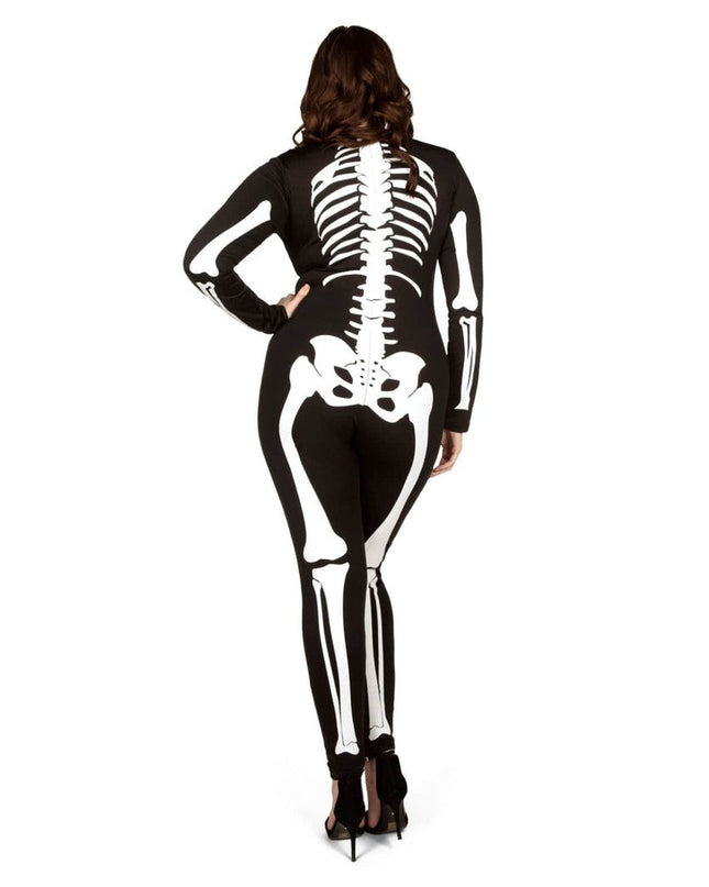 Skeleton Plus Size Bodysuit Costume