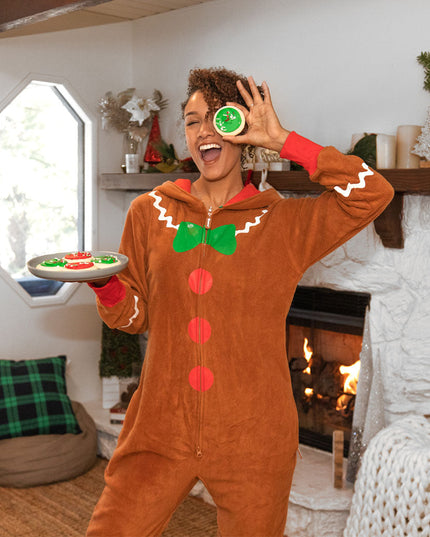 Women's Gingerbread Man Jumpsuit