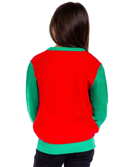 Boy's / Girl's Cat in Wreath Ugly Christmas Sweater