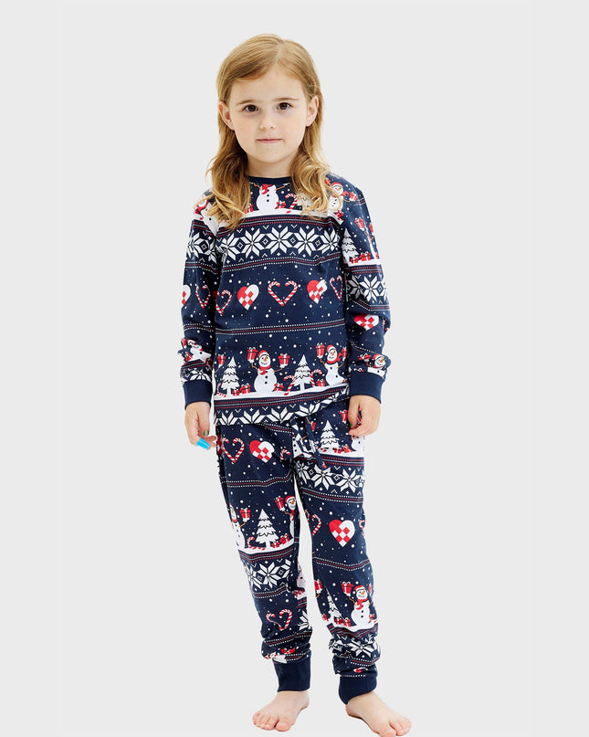 Weihnachtsherz-Pyjamas für Kinder