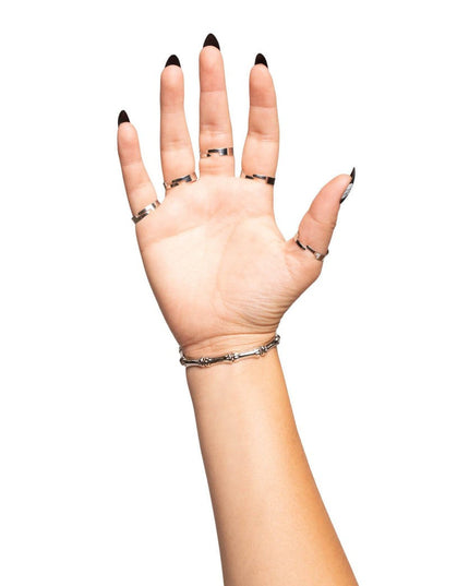 Silver Skeleton Finger Bracelet