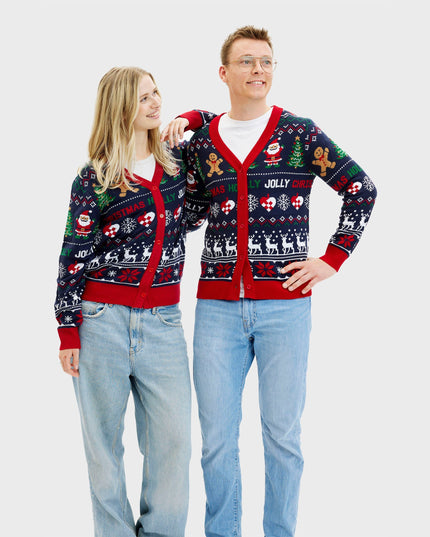 Jolly Cardigan for Women - Two-Sided Holiday Design