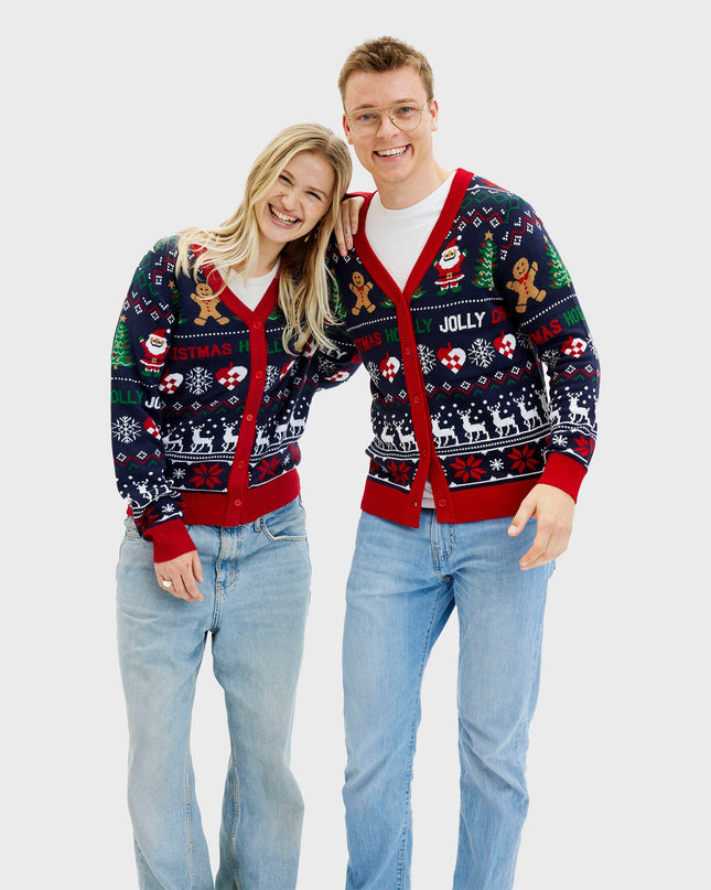 Jolly Cardigan for Women - Two-Sided Holiday Design