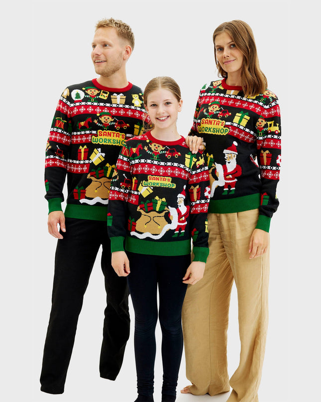 Santa's Workshop Sweater for Kids