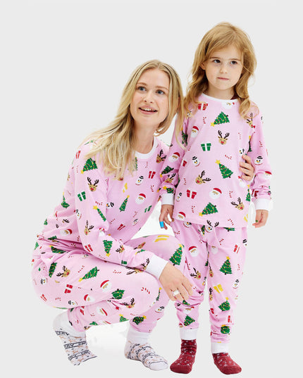 Pinkish Christmas Pajamas for Women - All-Year Comfort