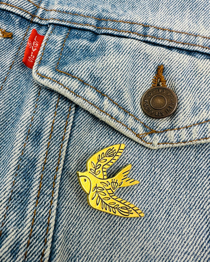 Brosche – Schwalbe | Pyjama-Accessoires für die ganze Familie zu Weihnachten