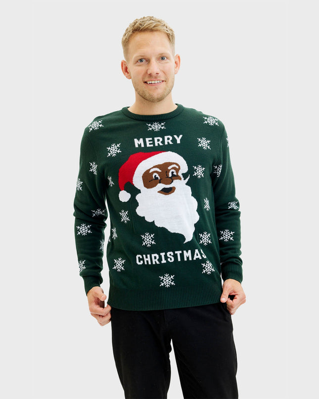 Men's Merry Christmas Santa Sweater for the Holidays