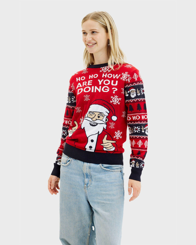 Ho Ho How You Doin' Christmas Sweater for Women - Bestsellers