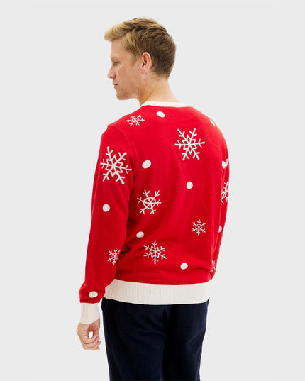 Cute Reindeer Christmas Sweater for Men - Family Style