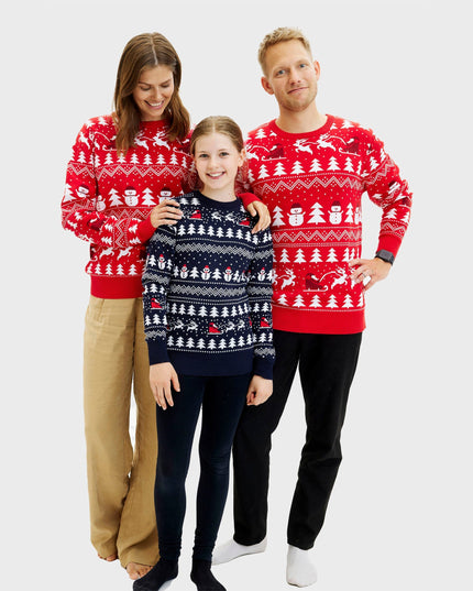 Stylish Red Christmas Sweater - Women