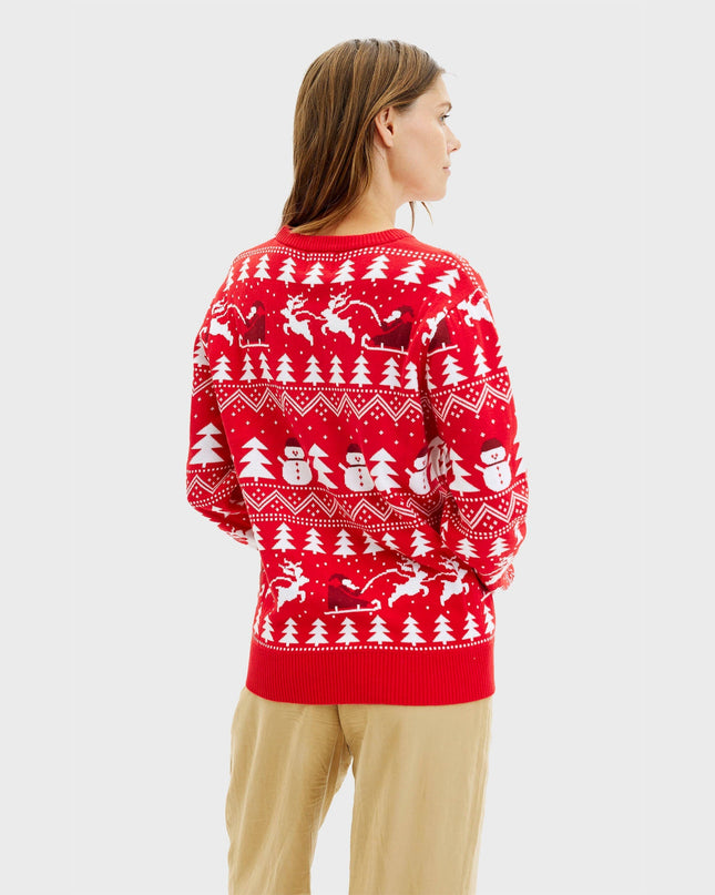 Stylish Red Christmas Sweater - Men