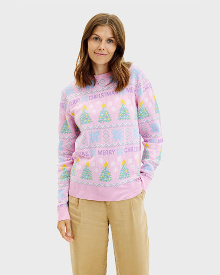 Pink Christmas Sweater for Women