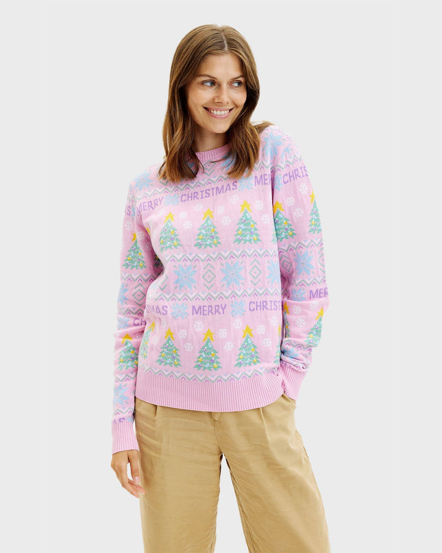 Pink Christmas Sweater for Women