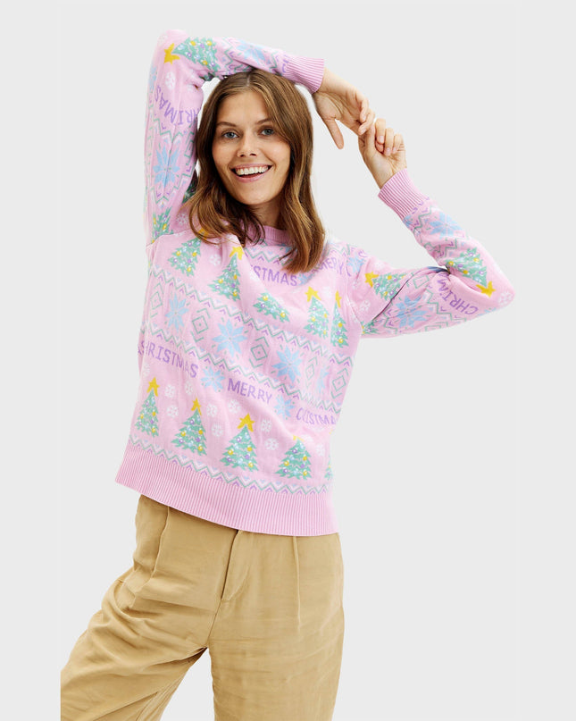 Pink Christmas Sweater for Women