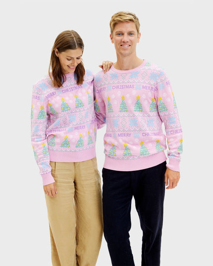 Pink Christmas Sweater for Men