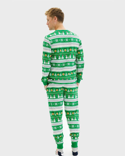 Ultimate Green Christmas Pajamas for Men