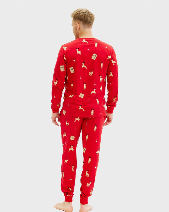 Elegant Red Christmas Pajamas for Men