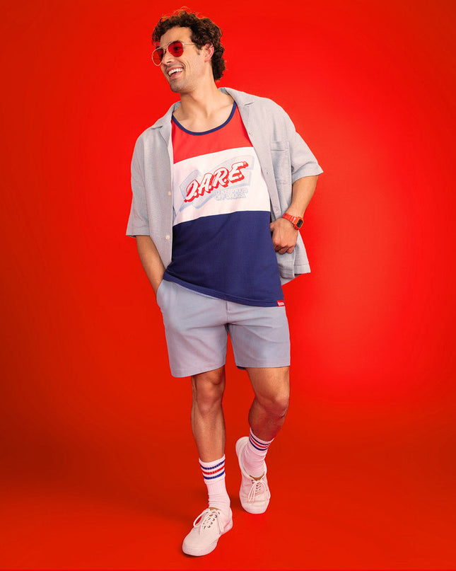 Men's Declaration of DARE Tank Top (Blue)