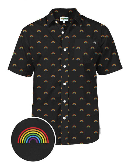 Black Rainbow All The Way Button Down Shirt