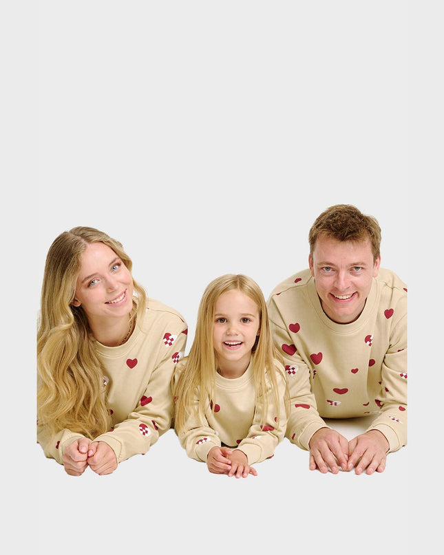 Weihnachtliches Herz-Sweatset für Herren – Bequeme Festtagskleidung