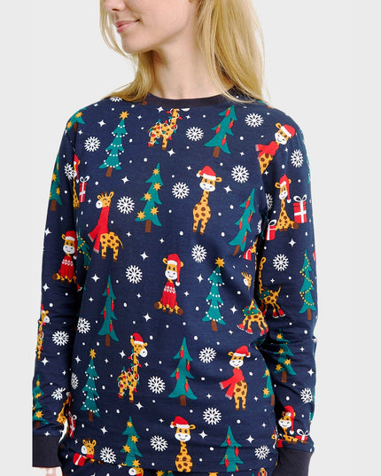 Giraffe Christmas Pajamas for Women