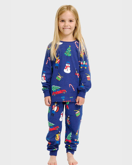 Weihnachtsspielzeug und Pyjamas für Kinder – Familienstil