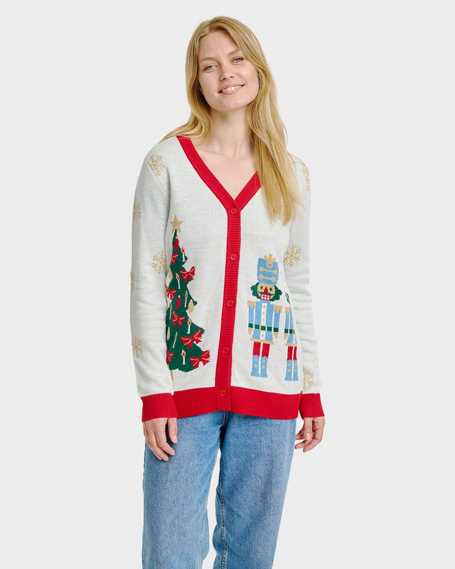 Women's Nutcracker Christmas Cardigan