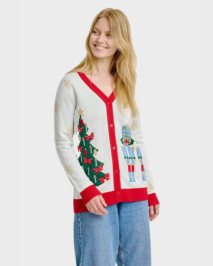 Women's Nutcracker Christmas Cardigan
