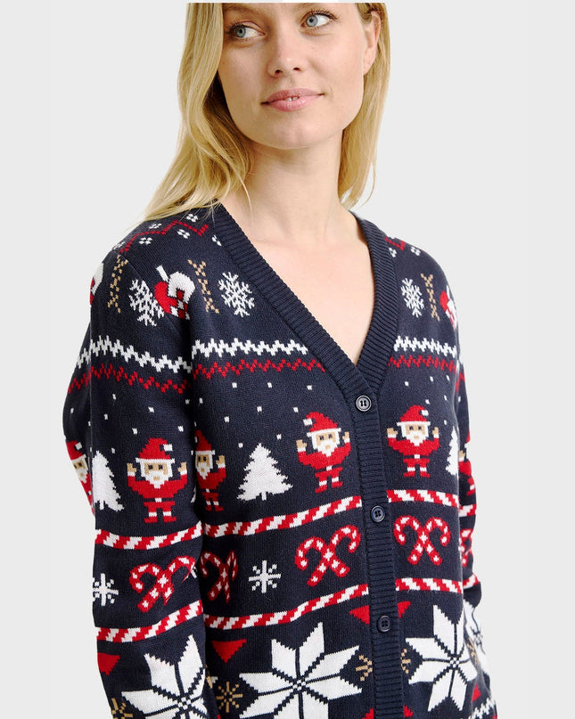 Women's Santa Christmas Cardigan