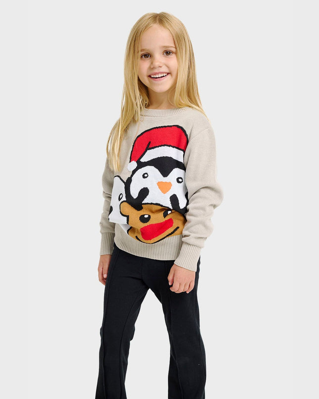 Animal Christmas Sweater - Kids