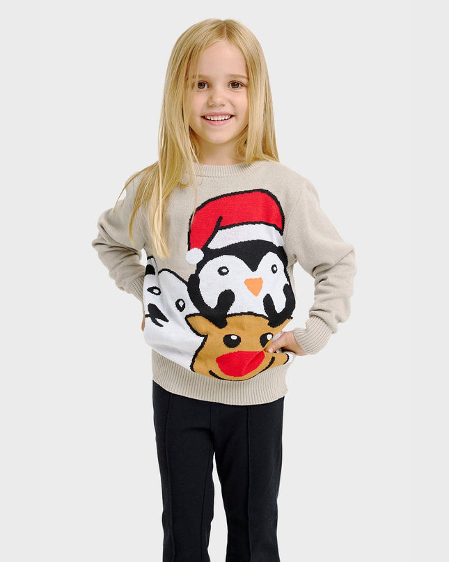 Animal Christmas Sweater - Kids